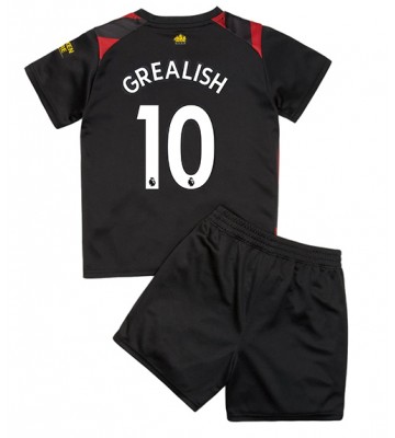 Manchester City Jack Grealish #10 babykläder Bortatröja barn 2022-23 Korta ärmar (+ Korta byxor)